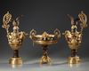 A GILDED BRONZE SET, FRANCE, 19TH CENTURY