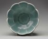 A small Korean celadon-glazed lobed cup