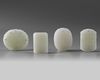 A group of four Chinese white jade plaques