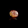 ROMAN CARNELIAN INTAGLIO WITH JUPITER SEATED. 1/2nd.c.A.D.