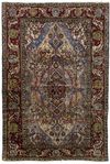 A KASHAN MUHTESEM SILK CARPET, 19TH CENTURY
