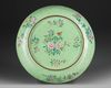 A CHINESE CANTON ENAMEL DISH, 18TH CENTURY