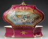 A  PINK SEVRES JEWELRY BOX, LATE 19TH CENTURY