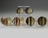 A GROUP OF THREE ISLAMIC COPPER BELT BUCKLES, OTTOMAN, PROBABLY TOMBAK, 19TH CENTURY
