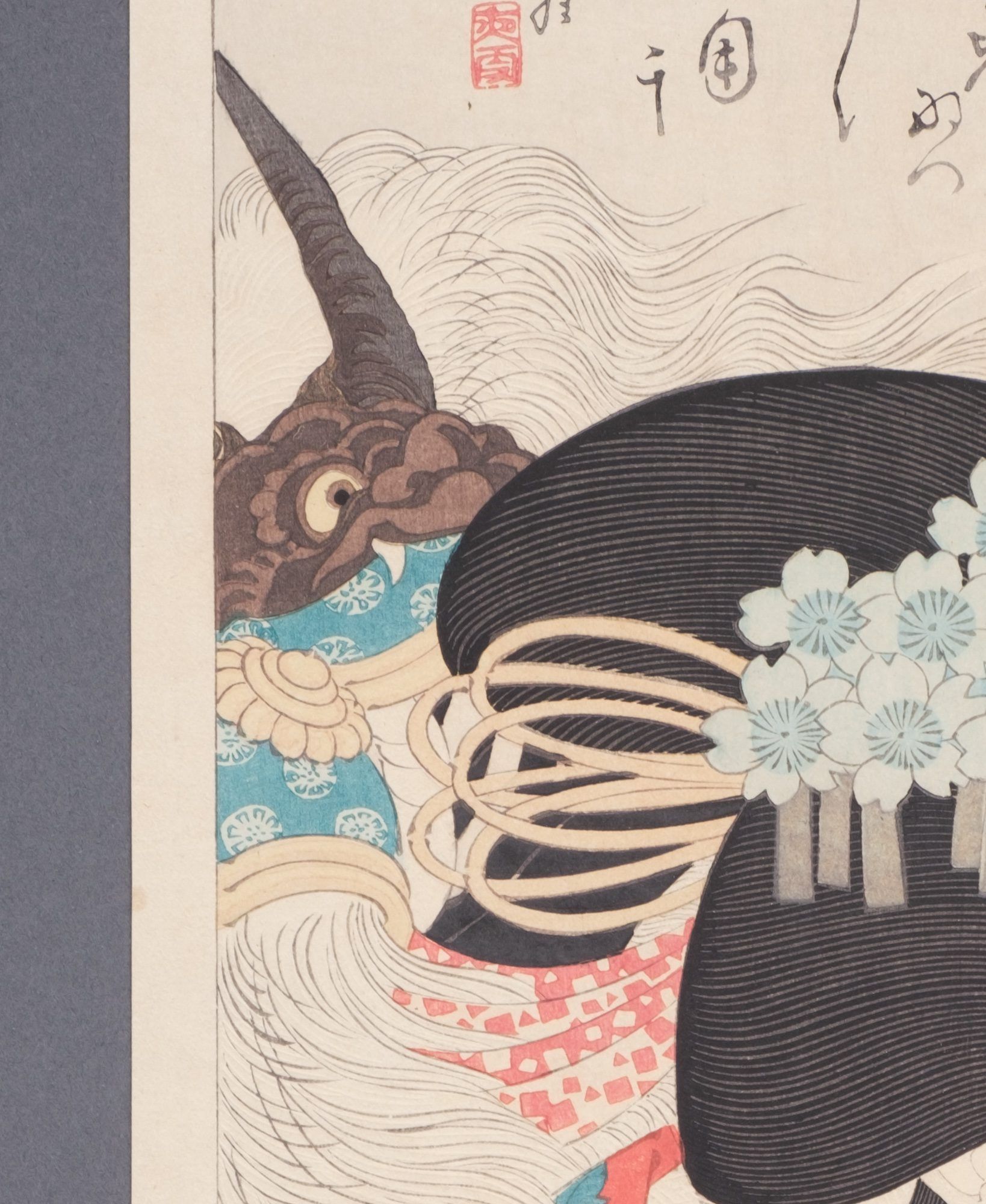 真作/和田菁華/豊臣秀吉公図/武者絵/布袋屋掛軸HD-749 芳幾 Yoshiiku 『太平記英勇傳 豊臣秀吉公』-豊臣秀吉-【浮世絵