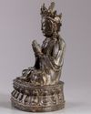 A Chinese bronze figure of a Guanyin