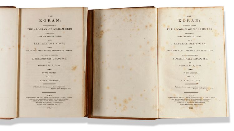 A COMPLETE 'THE KORAN' COMMONLY CALLED THE ALCORAN OF MOHAMMED'