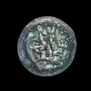 AN EARLY ISLAMIC GLASS WEIGHT OF DOUBLE DIRHAM, 10TH-11TH CENTURY