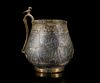A VERY RARE AND IMPORTANT EARLY ISLAMIC PARCEL-GILT CUP