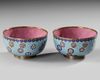 PAIR OF CHINESE CLOISONNÉ ENAMEL BOWLS, 19TH CENTURY