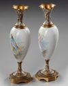 A PAIR OF FRENCH SMALL VASES, 19TH CENTURY