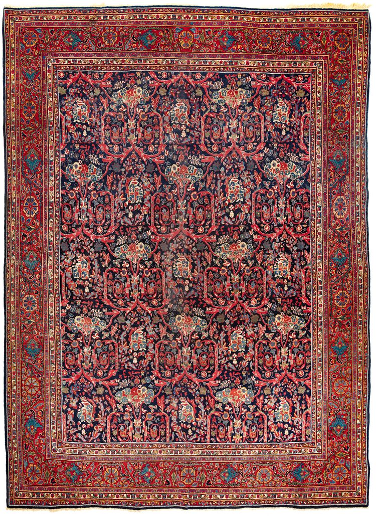 AN UNUSAL SARUK FERAHAN WITH MOUSTOFI DESIGN,1890