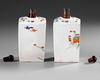 A PAIR OF JAPANESE KAKIEMON SAKE FLASKS, EDO PERIOD, LATE 17TH CENTURY
