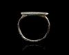 A SELJUK SILVER RING WITH ENGRAVED  SEAL, ANATOLIA OR CENTRAL ASIA, 12TH-13TH CENTURY