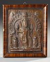 A BRONZE VOTIVE TABLET, INDIA , 19TH CENTURY