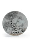 A Chinese famille rose 'snowscene' dish