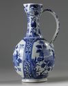 A JAPANESE BLUE AND WHITE EWER, 17TH CENTURY
