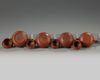 Four small Chinese yixing teapots and covers