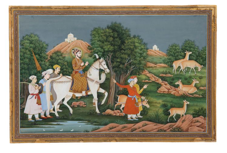 AN INDIAN MINIATURE PAINTING, 19TH CENTURY