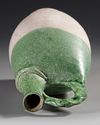 A CHINESE GREEN-GLAZED POTTERY FLASK, LIAO DYNASTY (AD 907-1125)