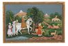 AN INDIAN MINIATURE PAINTING, 19TH CENTURY