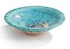 A TURQUOISE GLAZED POTTERY BOWL