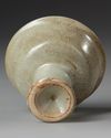 A CHINESE GU-TYPE CRACKLE GLAZED STEMCUP, QING DYNASTY (1644-1911)