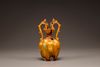 A small sancai-glazed pottery amphora