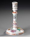 A CHINESE FAMILLE ROSE CANDLESTICK, 18TH CENTURY