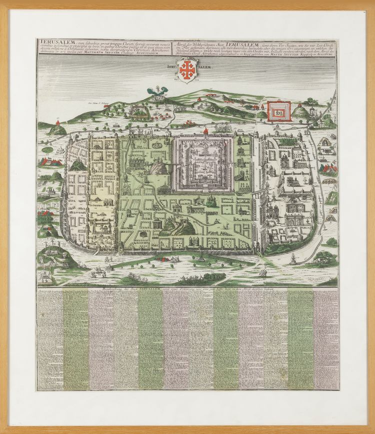 A HISTORIC PANORAMIC CITY PLAN OF JERUSALEM