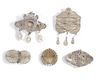 FIVE OTTOMAN SILVER BROOCHES, 19TH CENTURY