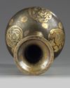 A Japanese gilt bronze vase