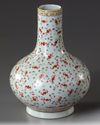 A CHINESE FAMILLE ROSE 'BATS AND CLOUDS' BOTTLE VASE