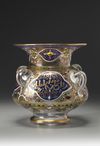A Mamluk-style Enamelled and Gilt Glass Mosque Lamp