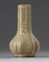 A CHINESE GU-TYPE CRACKLE GLAZED BOTTLE-VASE, QING DYNASTY (1644-1911)