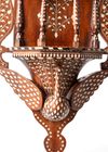 AN INDIAN BONE-INLAID HARDWOOD WALL SHRINE (MANDIR), LATE 19TH CENTURY