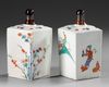 A PAIR OF JAPANESE KAKIEMON SAKE FLASKS, EDO PERIOD, LATE 17TH CENTURY