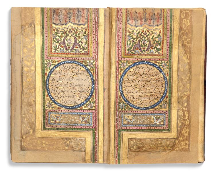 AN ILLUMINATED OTTOMAN QURAN BY HAFIZ AHMED HULUSI, TURKEY, 1284 AH/1867 AD