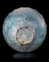 A POST SASSANIAN TURQUOISE GLAZED POTTERY STORAGE JAR, PERSIA, 7TH-8TH CENTURY