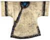 A CHINESE CREAM-GROUND EMBROIDERED SHORT INFORMAL ROBE