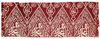 AN OTTOMAN RED SILK KISWA, 19TH CENTURY