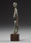 A WESTERN ASIATIC BRONZE SEATED FIGURE, CIRCA 2ND MILLENNIUM  B.C.