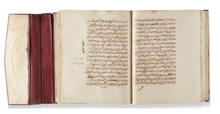 AN ILLUMINATED QURAN WRITTEN IN MAGHRIBI SCRIPT, NORTH AFRICA PROBABLY MOROCCO, 19TH CENTURY