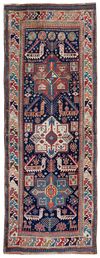 A CAUCASIAN ASKTAFA RUG, 19TH CENTURY