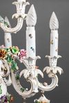 A DRESDEN PORCELAIN CHANDELIER, LOUIS XV STYLE