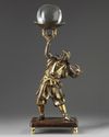 A Japanese bronze figure of a Samurai
