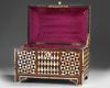 AN OTTOMAN MOTHER-OF-PEARL AND TORTOISESHELL INLAID CHEST