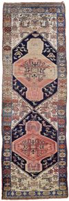 AN ANTIQUE AZERBAIJAN RUNNER