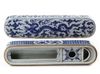 A CHINESE BLUE AND WHITE PENCIL BOX AND COVER, CHINA, QING DYNASTY (1644-1911)