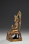 A gilt bronze seated figure of Buddha Amitayas